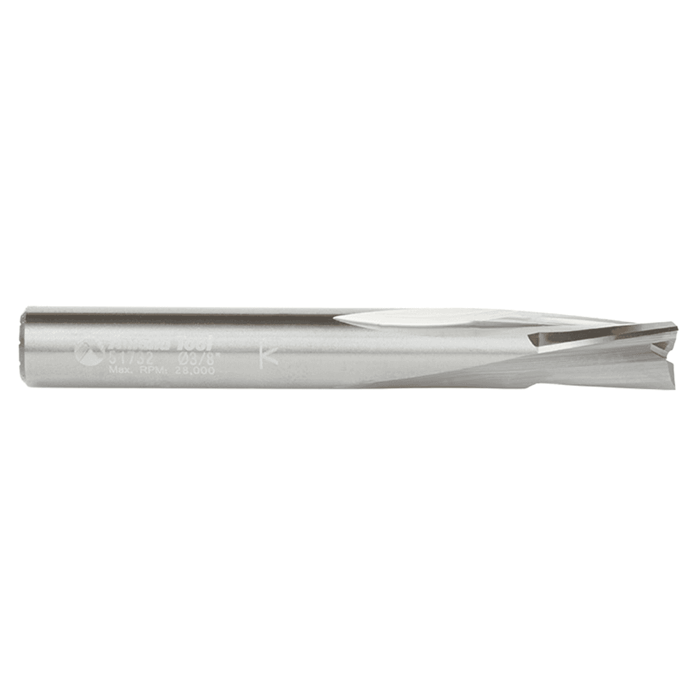 3/8" Dia x 5/8" Solid Carbide Spiral Finisher, 3/8" Shank Down-Cut Router Bit Alt 2 - Image