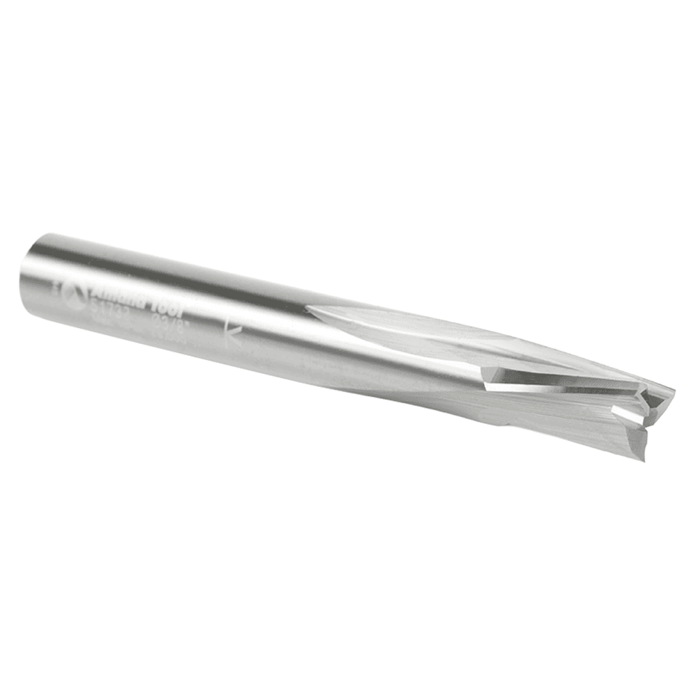 3/8" Dia x 5/8" Solid Carbide Spiral Finisher, 3/8" Shank Down-Cut Router Bit Alt 3 - Image