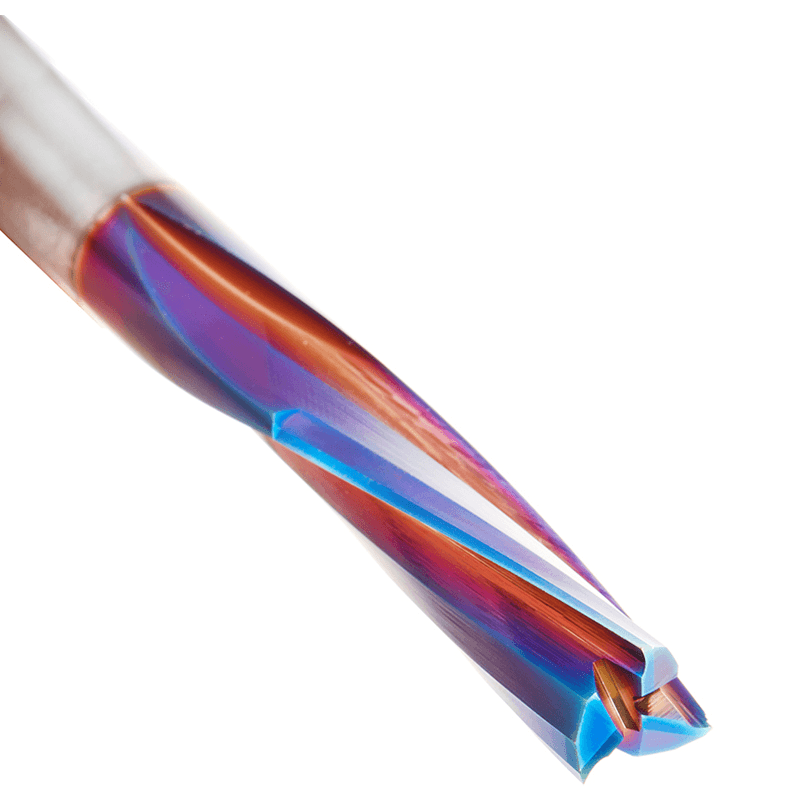 1/2" Dia x 1-5/8" Solid Carbide Spektra Extreme Tool Life Coated Spiral Finisher, 1/2" Shank Down-Cut Router Bit Alt 5 - Image
