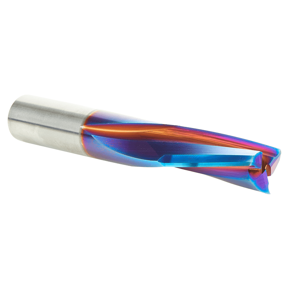 1/2" Dia x 1-1/8" Solid Carbide Spektra Extreme Tool Life Coated Spiral Finisher, 1/2" Shank Down-Cut Router Bit Alt 3 - Image