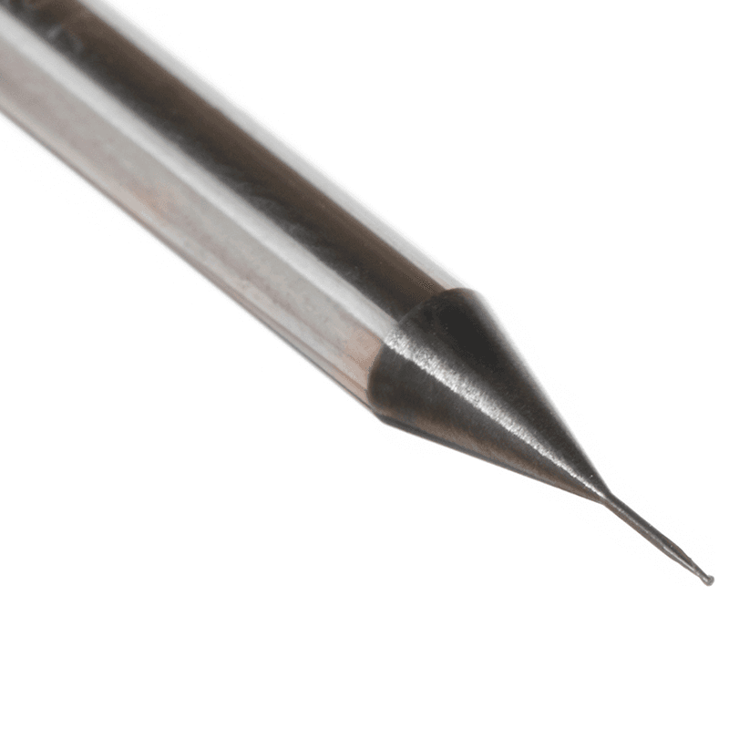 0.010" AlTiN Coated CNC Steel Ball End Mini Mill Bit, 2-Flute Alt 4 - Image