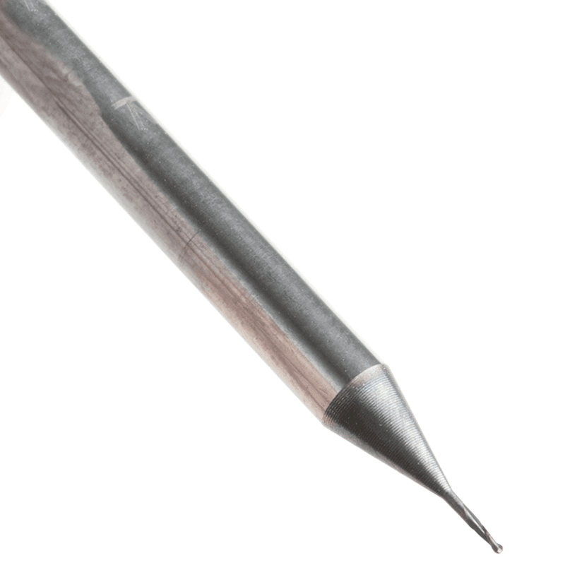 0.015" AlTiN Coated CNC Steel Ball End Mini Mill Bit, 2-Flute Alt 4 - Image