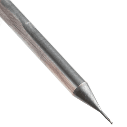 0.015" AlTiN Coated CNC Steel Ball End Mini Mill Bit, 2-Flute Alt 4 - Image