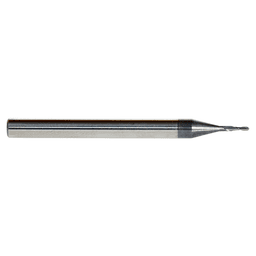 0.030" AlTiN Coated CNC Steel Ball End Mini Mill Bit, 2-Flute Alt 2 - Image