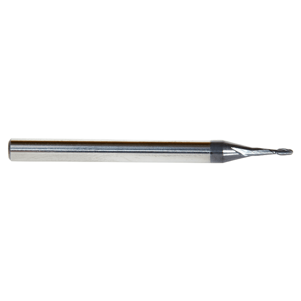 0.040" AlTiN Coated CNC Steel Ball End Mini Mill Bit, 2-Flute Alt 2 - Image