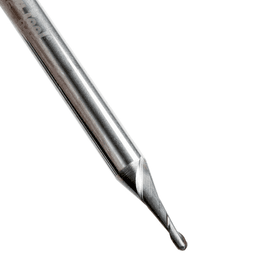 0.045" AlTiN Coated CNC Steel Ball End Mini Mill Bit, 2-Flute Alt 4 - Image