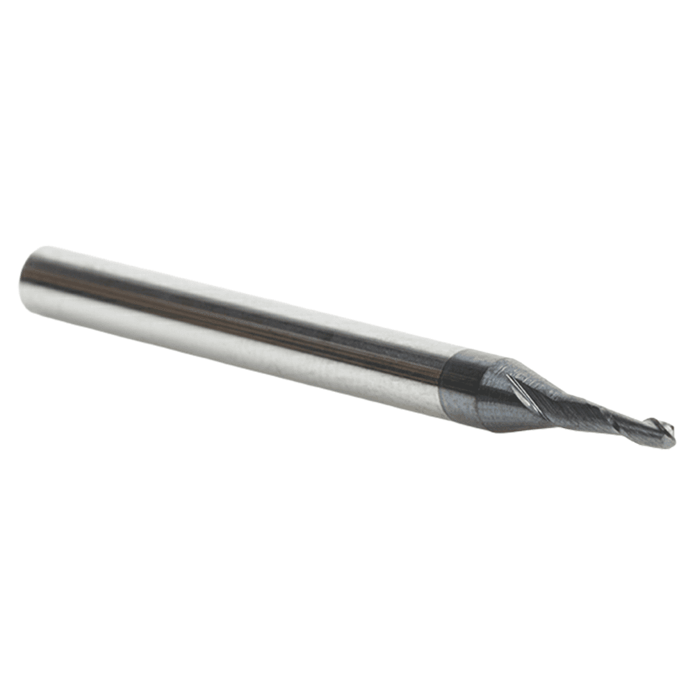 0.050" AlTiN Coated CNC Steel Ball End Mini Mill Bit, 2-Flute Alt 3 - Image