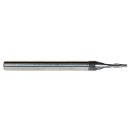 0.055" AlTiN Coated CNC Steel Ball End Mini Mill Bit, 2-Flute Alt 2 - Image