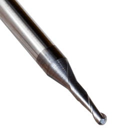 0.055" AlTiN Coated CNC Steel Ball End Mini Mill Bit, 2-Flute Alt 3 - Image