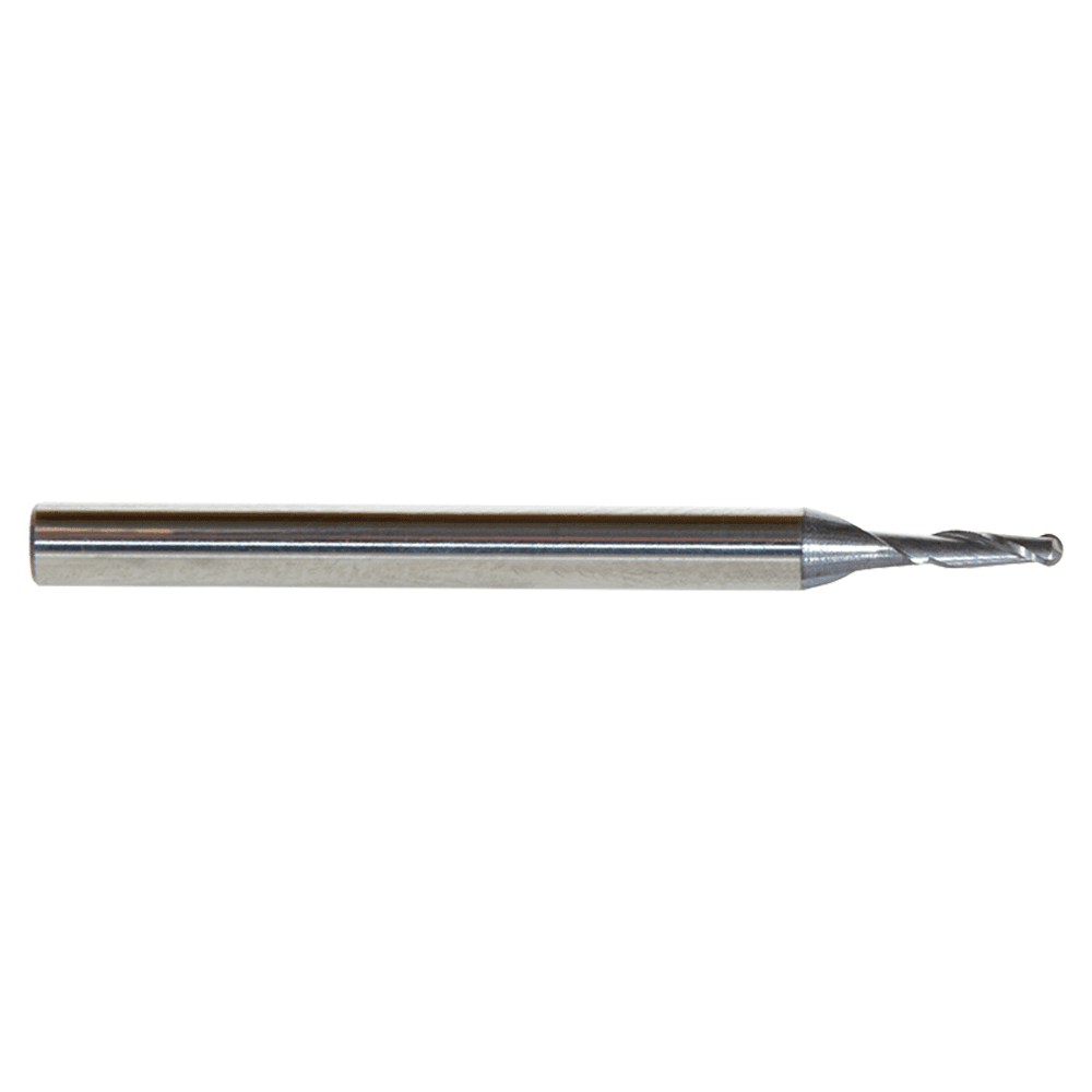 0.060" AlTiN Coated CNC Steel Ball End Mini Mill Bit, 2-Flute Alt 2 - Image