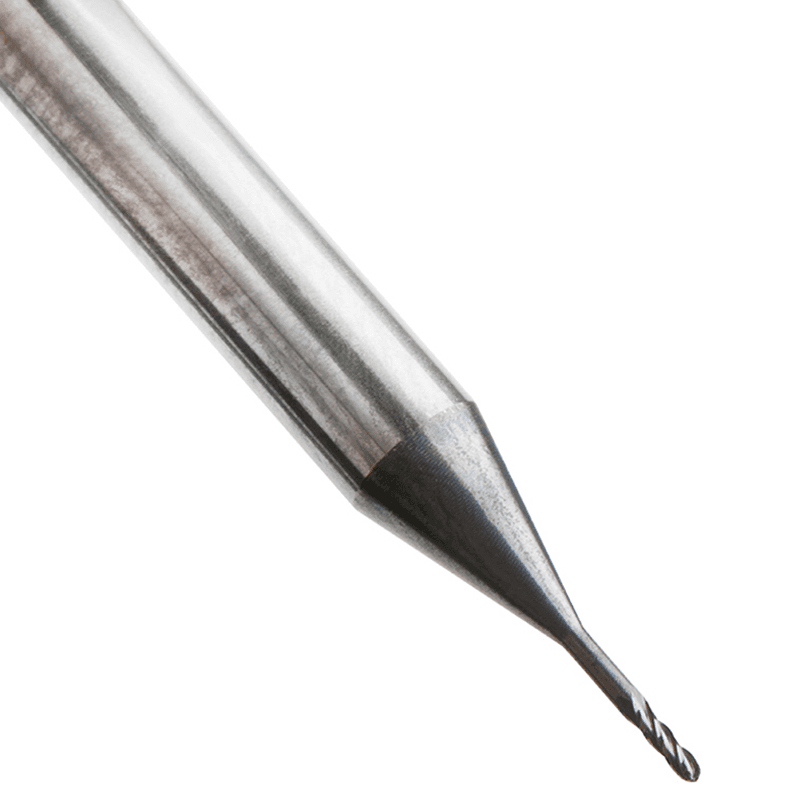 0.020" AlTiN Coated CNC Steel Ball End Mini Mill Bit, 4-Flute Alt 4 - Image