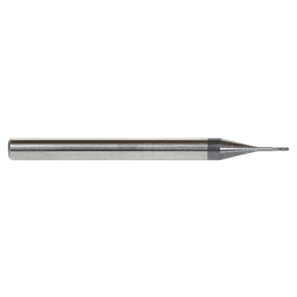0.025" AlTiN Coated CNC Steel Ball End Mini Mill Bit, 4-Flute Alt 2 - Image