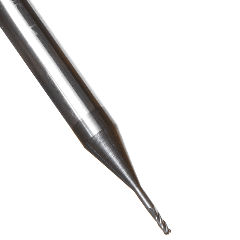 0.025" AlTiN Coated CNC Steel Ball End Mini Mill Bit, 4-Flute Alt 4 - Image