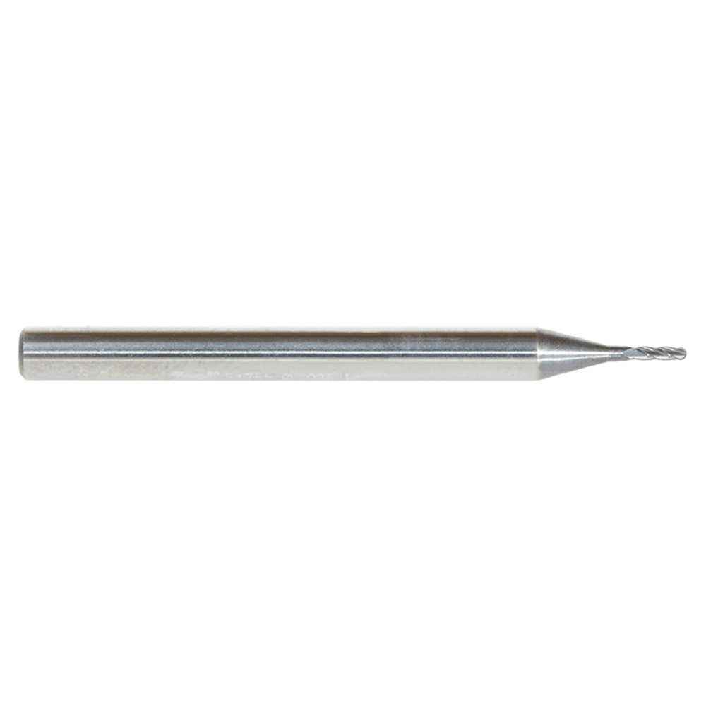 0.035" AlTiN Coated CNC Steel Ball End Mini Mill Bit, 4-Flute Alt 2 - Image