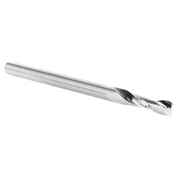 1/8" Dia x 1/2" Solid Carbide CNC Spiral Double 'O' Flute, Plastic Cutting, 1/8" Shank, 2" Long Up-Cut Router Bit Alt 3 - Image