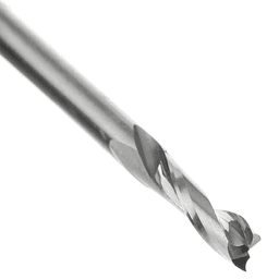 1/8" Dia x 1/2" Solid Carbide CNC Spiral Double 'O' Flute, Plastic Cutting, 1/8" Shank, 2" Long Up-Cut Router Bit Alt 4 - Image