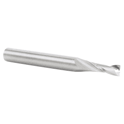 3/16" Dia x 5/8" Solid Carbide CNC Spiral Double 'O' Flute, Plastic Cutting, 1/4" Shank, 2-1/2" Long Up-Cut Router Bit Alt 3 - Image