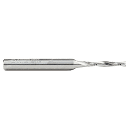 1/8" Dia x 3/4" Solid Carbide CNC Spiral Double 'O' Flute, Plastic Cutting, 1/4" Shank, 2-1/2" Long Up-Cut Router Bit Alt 2 - Image