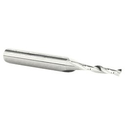 1/8" Dia x 3/4" Solid Carbide CNC Spiral Double 'O' Flute, Plastic Cutting, 1/4" Shank, 2-1/2" Long Up-Cut Router Bit Alt 3 - Image