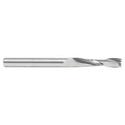1/4" Dia x 1-1/4" Solid Carbide CNC Spiral Double 'O' Flute, Plastic Cutting, 1/4" Shank, 3" Long Up-Cut Router Bit Alt 2 - Image