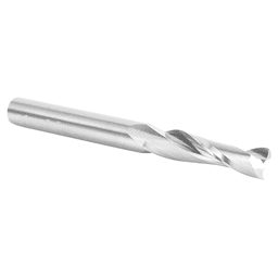 1/4" Dia x 1-1/4" Solid Carbide CNC Spiral Double 'O' Flute, Plastic Cutting, 1/4" Shank, 3" Long Up-Cut Router Bit Alt 3 - Image