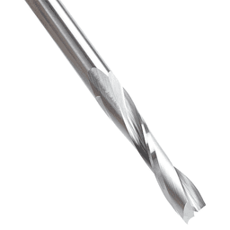 1/4" Dia x 1-1/4" Solid Carbide CNC Spiral Double 'O' Flute, Plastic Cutting, 1/4" Shank, 3" Long Up-Cut Router Bit Alt 4 - Image