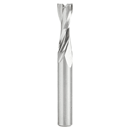1/4" Dia x 3/4" Solid Carbide CNC Spiral 'O' Double Flute, Plastic Cutting, 1/4" Shank, 2" Long Up-Cut Router Bit Alt 1 - Image