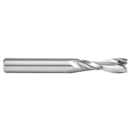1/4" Dia x 3/4" Solid Carbide CNC Spiral 'O' Double Flute, Plastic Cutting, 1/4" Shank, 2" Long Up-Cut Router Bit Alt 2 - Image