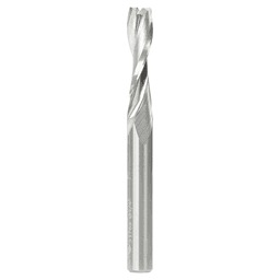 1/4" Dia x 1" Solid Carbide CNC Spiral 'O' Double Flute, Plastic Cutting, 1/4" Shank, 2-1/2" Long Up-Cut Router Bit Alt 1 - Image
