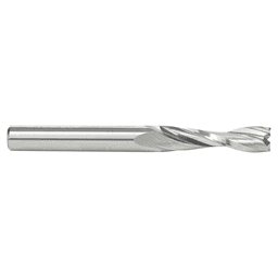 1/4" Dia x 1" Solid Carbide CNC Spiral 'O' Double Flute, Plastic Cutting, 1/4" Shank, 2-1/2" Long Up-Cut Router Bit Alt 2 - Image