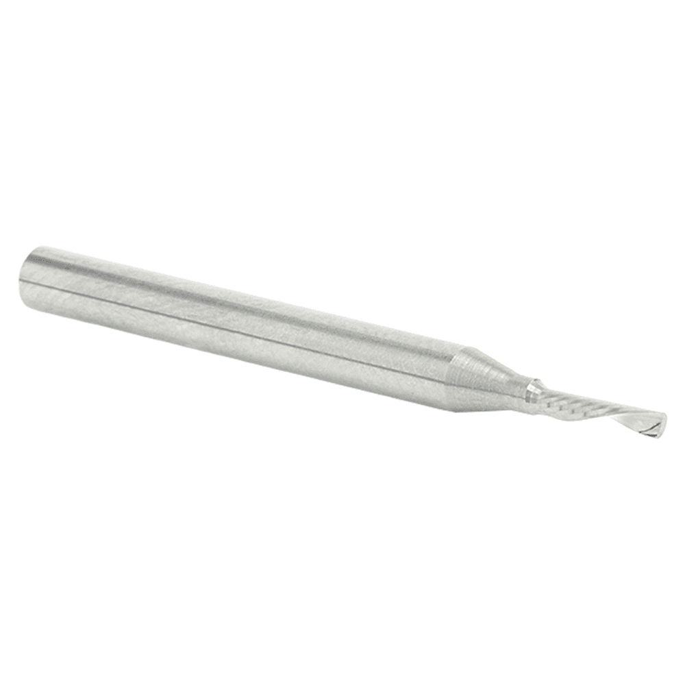 1/16" x 1-1/2" x 1/4" Down-Cut 'O' Aluminum Cutting CNC Spiral Router Bit, 1-Flute, 1/8" shank Alt 3 - Image