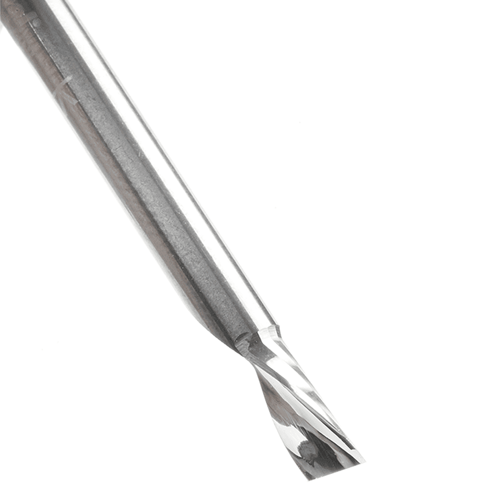 1/8" Dia x 1/4" Solid Carbide CNC Spiral 'O' Single Flute, Aluminum Cutting, 1/8" Shank, Down-Cut Alt 4 - Image
