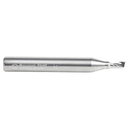 1/8" Dia x 1/4" Solid Carbide CNC Spiral 'O' Single Flute, Aluminum Cutting, 1/4" Shank, Down-Cut Alt 2 - Image