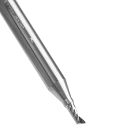 1/8" Dia x 1/4" Solid Carbide CNC Spiral 'O' Single Flute, Aluminum Cutting, 1/4" Shank, Down-Cut Alt 4 - Image