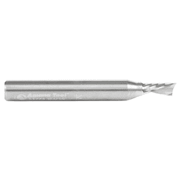 3/16" Dia x 3/8" Solid Carbide CNC Spiral 'O' Single Flute, Aluminum Cutting, 1/4" Shank, Down-Cut Alt 2 - Image