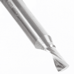 3/16" Dia x 3/8" Solid Carbide CNC Spiral 'O' Single Flute, Aluminum Cutting, 1/4" Shank, Down-Cut Alt 4 - Image