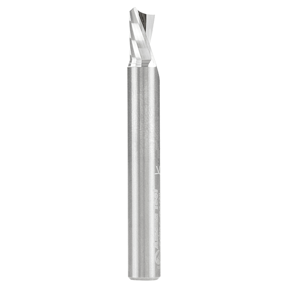 1/4" Dia x 3/8" Solid Carbide CNC Spiral 'O' Single Flute, Aluminum Cutting, 1/4" Shank, Down-Cut Alt 1 - Image