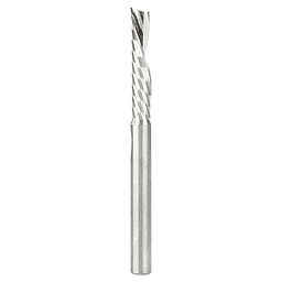 1/4" Dia x 1-1/4" Solid Carbide CNC Spiral 'O' Single Flute, Aluminum Cutting, 1/4" Shank, Down-Cut Alt 1 - Image