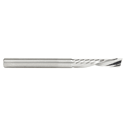 1/4" Dia x 1-1/4" Solid Carbide CNC Spiral 'O' Single Flute, Aluminum Cutting, 1/4" Shank, Down-Cut Alt 2 - Image