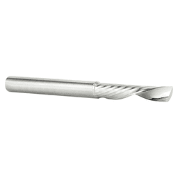 1/4" Dia x 1-1/4" Solid Carbide CNC Spiral 'O' Single Flute, Aluminum Cutting, 1/4" Shank, Down-Cut Alt 3 - Image
