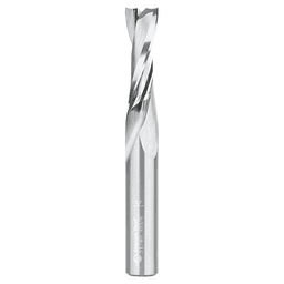 3/8" Dia x 1-1/8" Solid Carbide CNC Spiral 'O' Double Flute, Plastic Cutting, 3/8" Shank, 3" Long Up-Cut Router Bit Alt 1 - Image