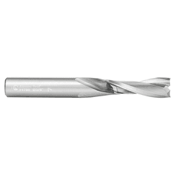 3/8" Dia x 1-1/8" Solid Carbide CNC Spiral 'O' Double Flute, Plastic Cutting, 3/8" Shank, 3" Long Up-Cut Router Bit Alt 2 - Image