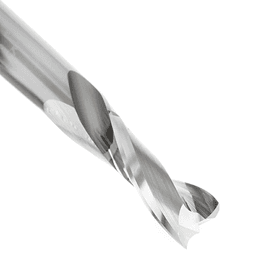 3/8" Dia x 1-1/8" Solid Carbide CNC Spiral 'O' Double Flute, Plastic Cutting, 3/8" Shank, 3" Long Up-Cut Router Bit Alt 4 - Image