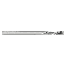 1/8" Dia x 1/2" Solid Carbide CNC Spiral 'O' Double Flute, Plastic Cutting, 1/8" Shank, 2" Long Down-Cut Router Bit Alt 2 - Image