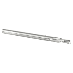 1/8" Dia x 1/2" Solid Carbide CNC Spiral 'O' Double Flute, Plastic Cutting, 1/8" Shank, 2" Long Down-Cut Router Bit Alt 3 - Image