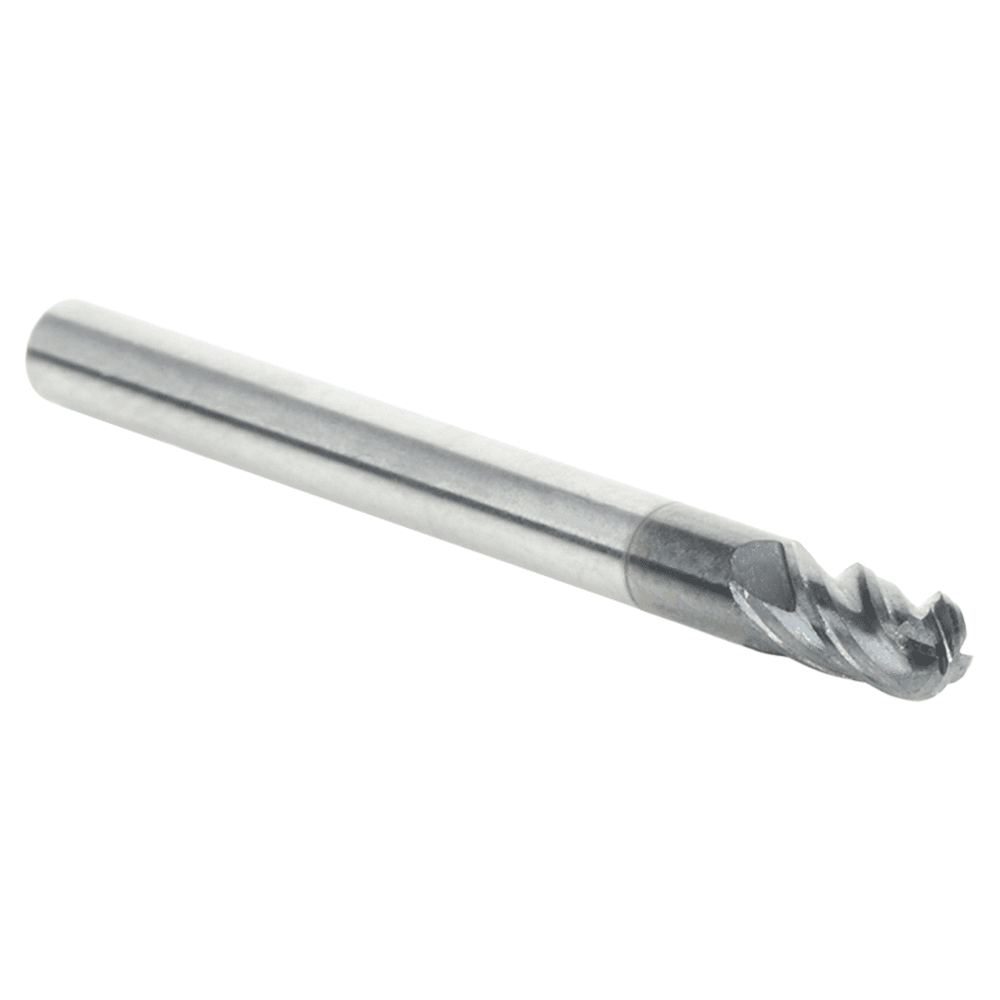 1/8" Dia x 1/4" High Performance Solid Carbide CNC Steel, Helix Spiral Ball Nose with AlTiN Coating 4-Flute, 1/8 "Shank, 1-1/2" Long Up-Cut Router Bit, /End Mill Alt 3 - Image