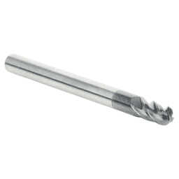1/8" Dia x 1/4" High Performance Solid Carbide CNC Steel, Helix Spiral Ball Nose with AlTiN Coating 4-Flute, 1/8 "Shank, 1-1/2" Long Up-Cut Router Bit, /End Mill Alt 3 - Image