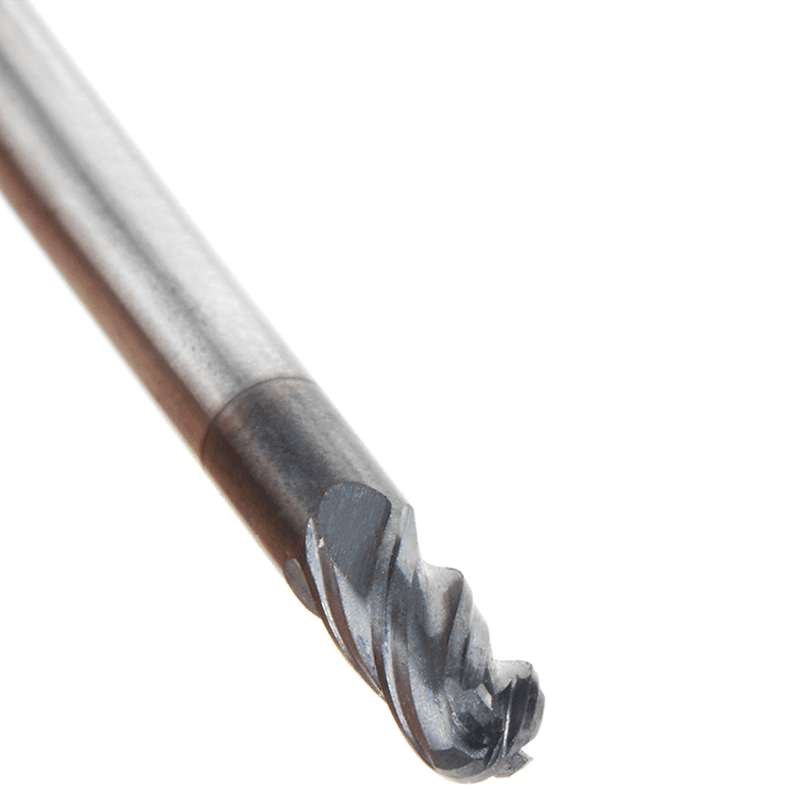 1/8" Dia x 1/4" High Performance Solid Carbide CNC Steel, Helix Spiral Ball Nose with AlTiN Coating 4-Flute, 1/8 "Shank, 1-1/2" Long Up-Cut Router Bit, /End Mill Alt 5 - Image