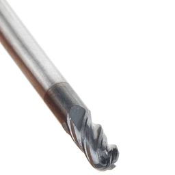 1/8" Dia x 1/4" High Performance Solid Carbide CNC Steel, Helix Spiral Ball Nose with AlTiN Coating 4-Flute, 1/8 "Shank, 1-1/2" Long Up-Cut Router Bit, /End Mill Alt 5 - Image