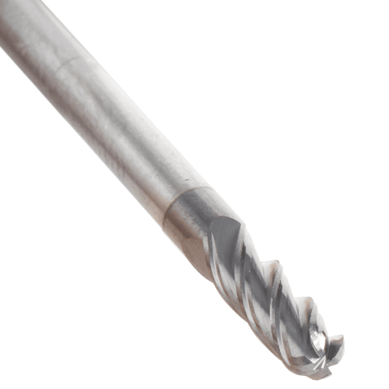 1/8" Dia x 3/8" High Performance Solid Carbide CNC Steel, Helix Spiral Ball Nose with AlTiN Coating 4-Flute, 1/8" Shank, 1-1/2" Long Up-Cut Router Bit, /End Mill Alt 5 - Image